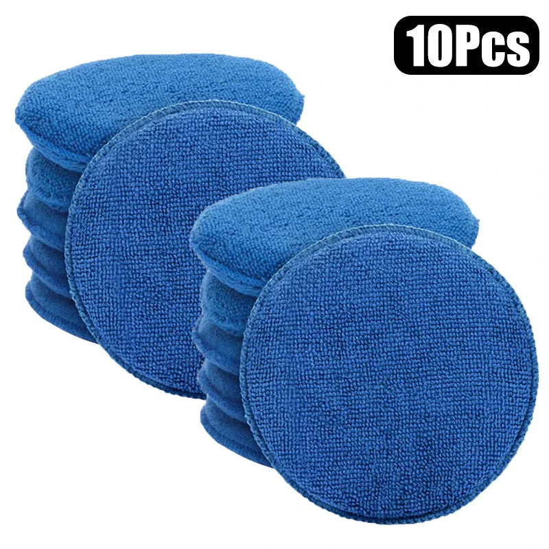 1510Pcs Car Cleaning Foam Round Car Wax Sponge