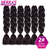 24" Jumbo Braids Synthetic Hair - Ombre Box Braids