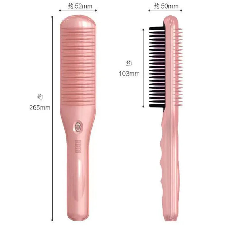 2 in 1 Electric Hair Straightener Brush 30S