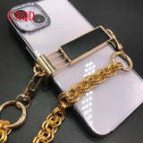 125cm Universal Metal Lanyard Antilost Phone Back Clip