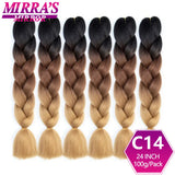 24" Jumbo Braids Synthetic Hair - Ombre Box Braids