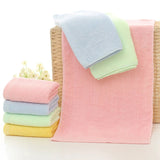 10 Pcs/Set Bamboo Fiber Face Towel 25x50cm Soft