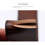 3.7CM No Buckle Genuine Leather Belts for Men