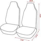 2pcs Front High Bucket Car Seat Covers Universal