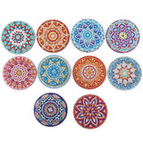 10pcs Diamond Art Coasters With Holder Scratch-resist Wear-resist