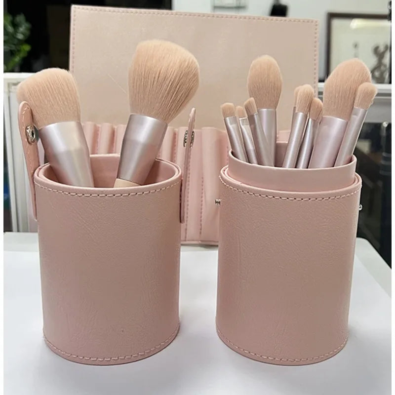 11PCS Makeup Brush Set Pink Girl Super Soft