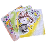 10pcs HOT lace 100%cotton animal printed Handkerchiefs baby