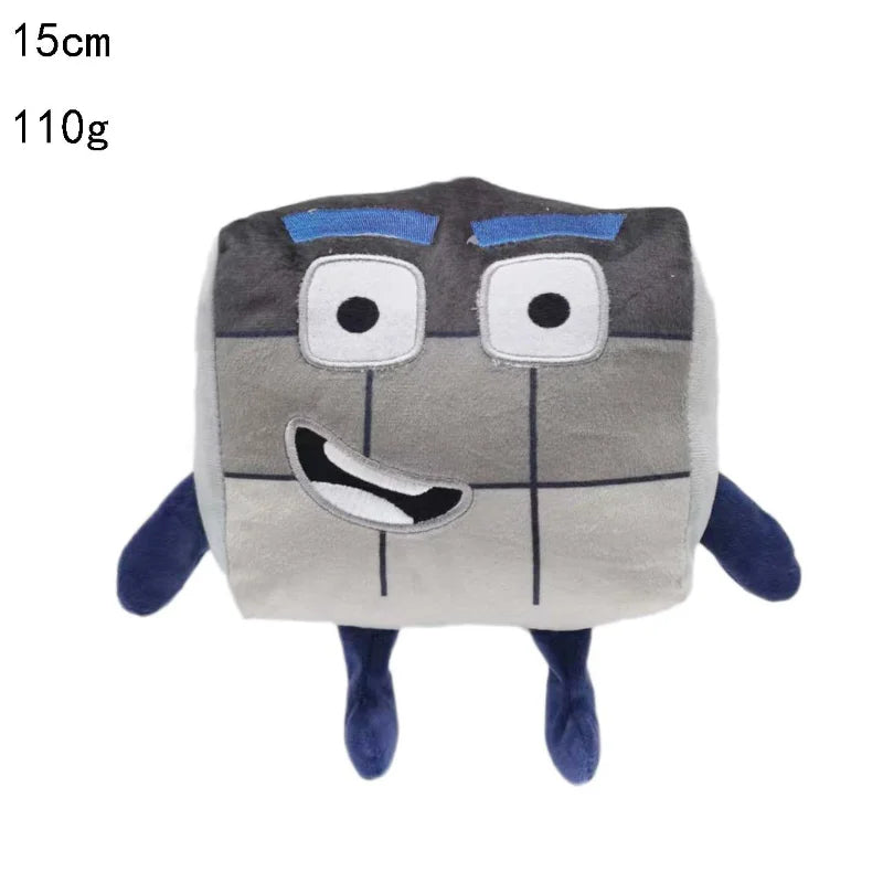 14-30cm Cartoon number Plush Doll Toy Educational Stuffed