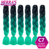 24" Jumbo Braids Synthetic Hair - Ombre Box Braids