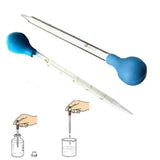 (0.5/1/2/3/5/10ml)Glass Scale Line Dropper Pipette Lab Dropper Dropping