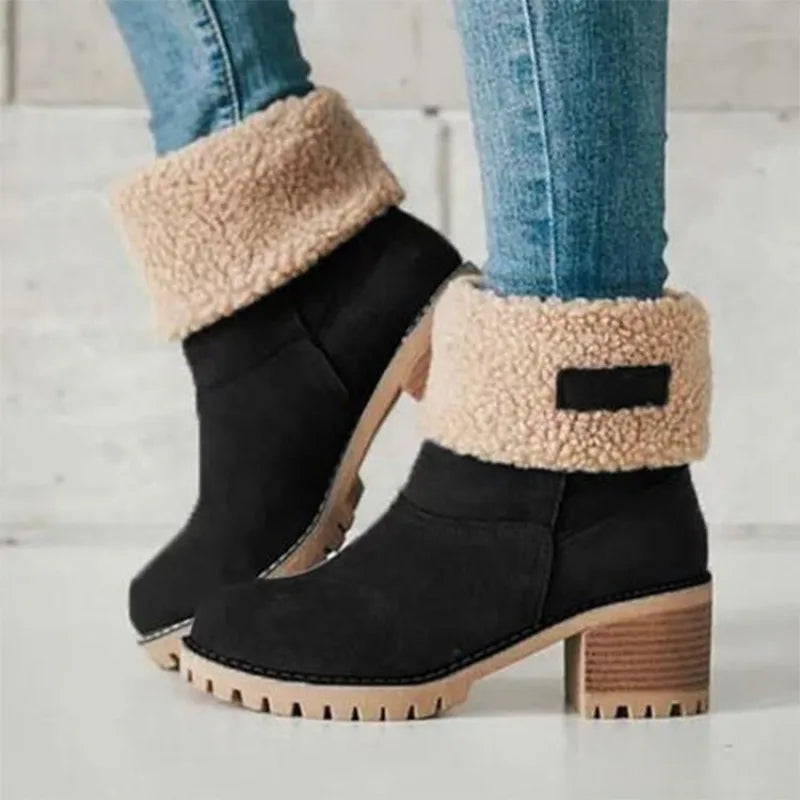 2023 Winter Boots Women Fur Warm Snow Boots