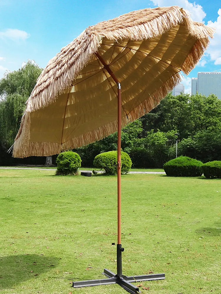 200x220cm Tiki Umbrellas Simulated Thatch Patio Beach Umbrella