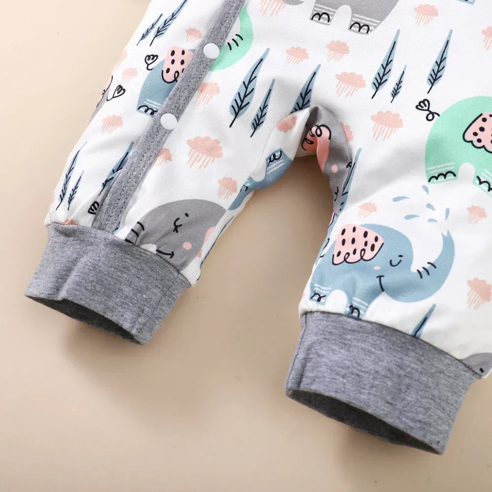 0-18 Months Baby Clothes Newborn Boy Romper Long