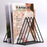 1Pc Nordic Iron Art Triangle Bookcase Ins Style