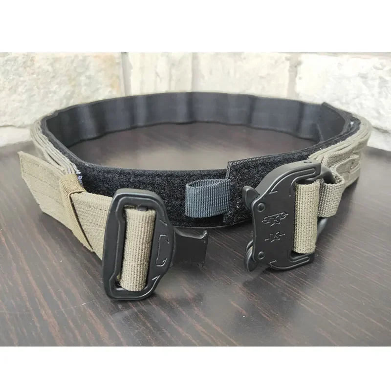 Army Tactical Belt Military Airsoft Training Molle Battle