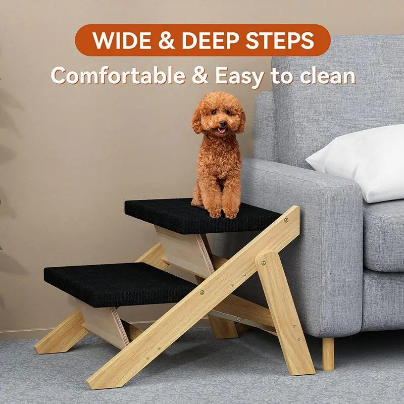 Folding Pet Ramp Non-slip 2 In 1 Stairs