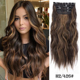 4Pcs/Set 20Inch Synthetic Hair Clip In Long Wavy