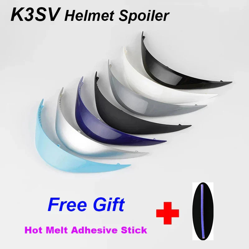 Cascos K1 Motorcycle Helmet Tail Spoiler K1 K3SV K5S Refitting Big Tail Spoiler Universal Capacete De Moto Helmet Accessories