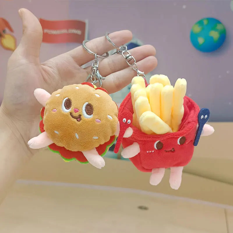 12cm Kawaii Food Bread Hamburger Hot Dog French