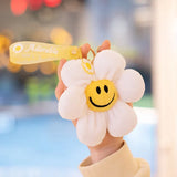 15cm Smiling Sunflower Plush Pendant Colorful Plant Flower