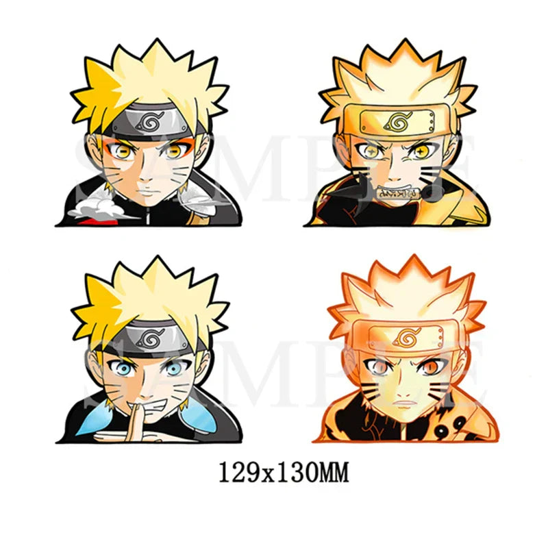 Anime naruto Gradient Uzumaki Character 3D Anime Stickers