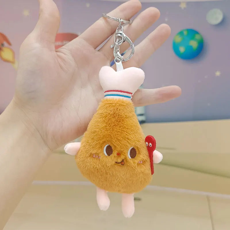 12cm Kawaii Food Bread Hamburger Hot Dog French