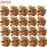 1-20PCS Cartoon Capybara Pendant Plush Toy Doll Bag