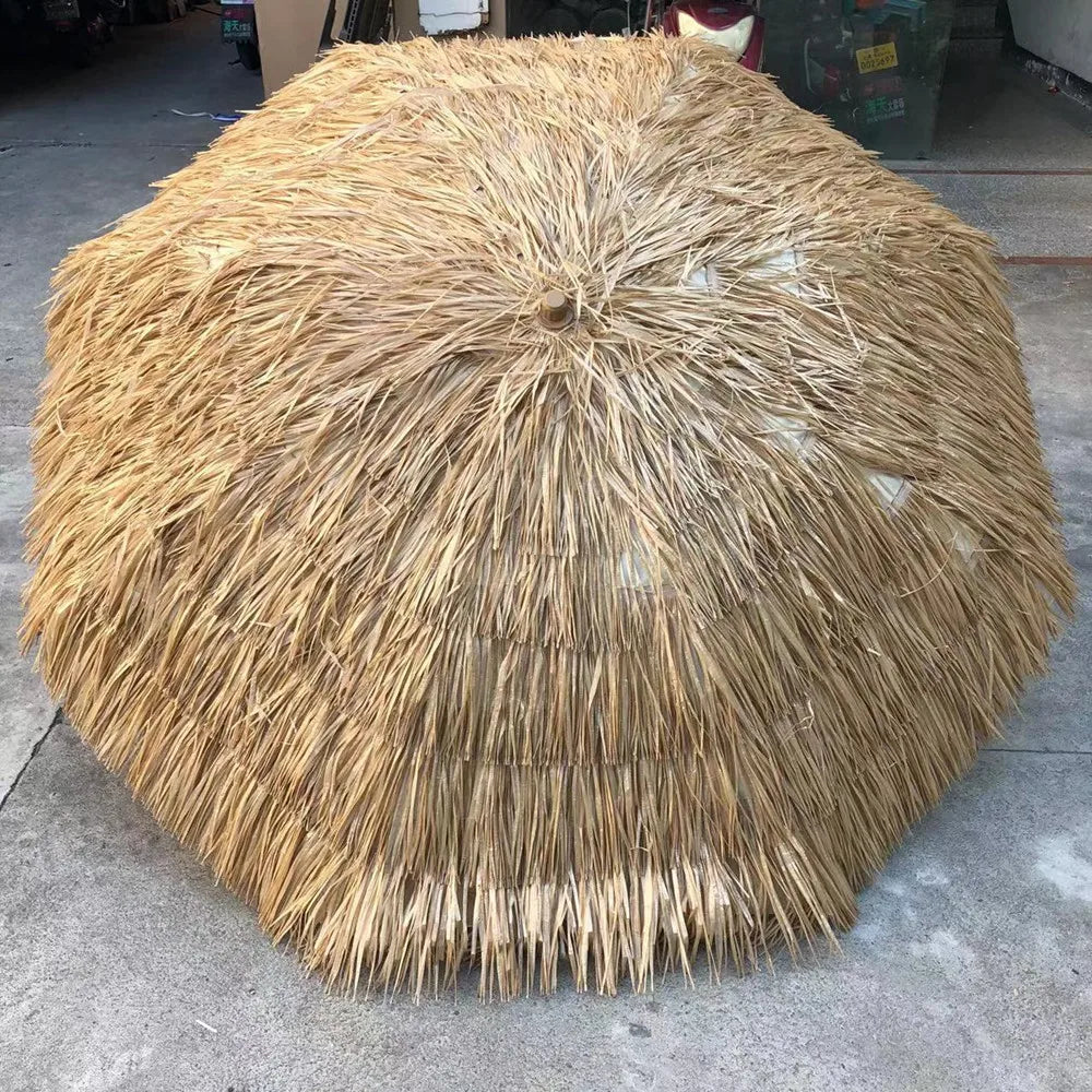 200x220cm Tiki Umbrellas Simulated Thatch Patio Beach Umbrella