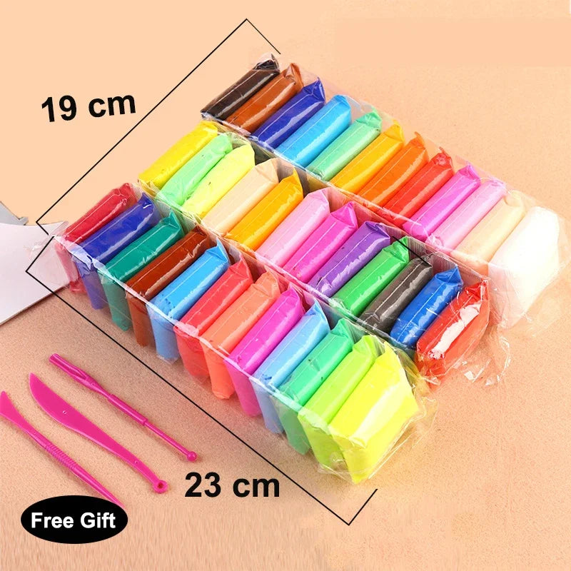 12 24 36 Color Modelling Clay Colorful Plasticine