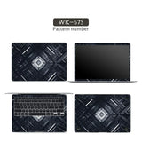 Black Geometry Cover Laptop Skin Stickers Notebook Film