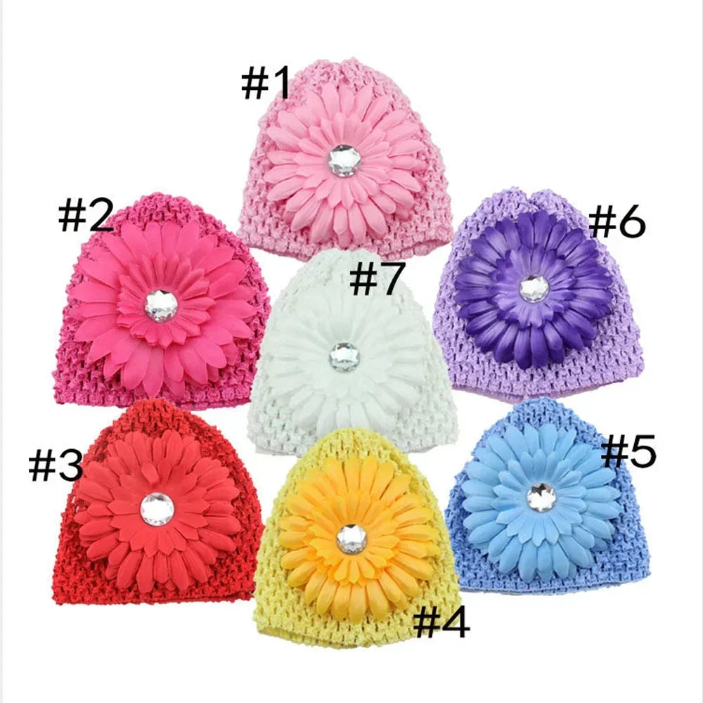 20/80pcs Children Elastic Crochet Knitting Nightcap Soft Crochet