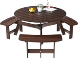 1720lb Capacity Table Pliante Backyard Outdoor Round Table