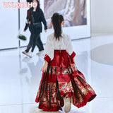 2024 NEW Summer Chinese Hanfu Dress For Girls