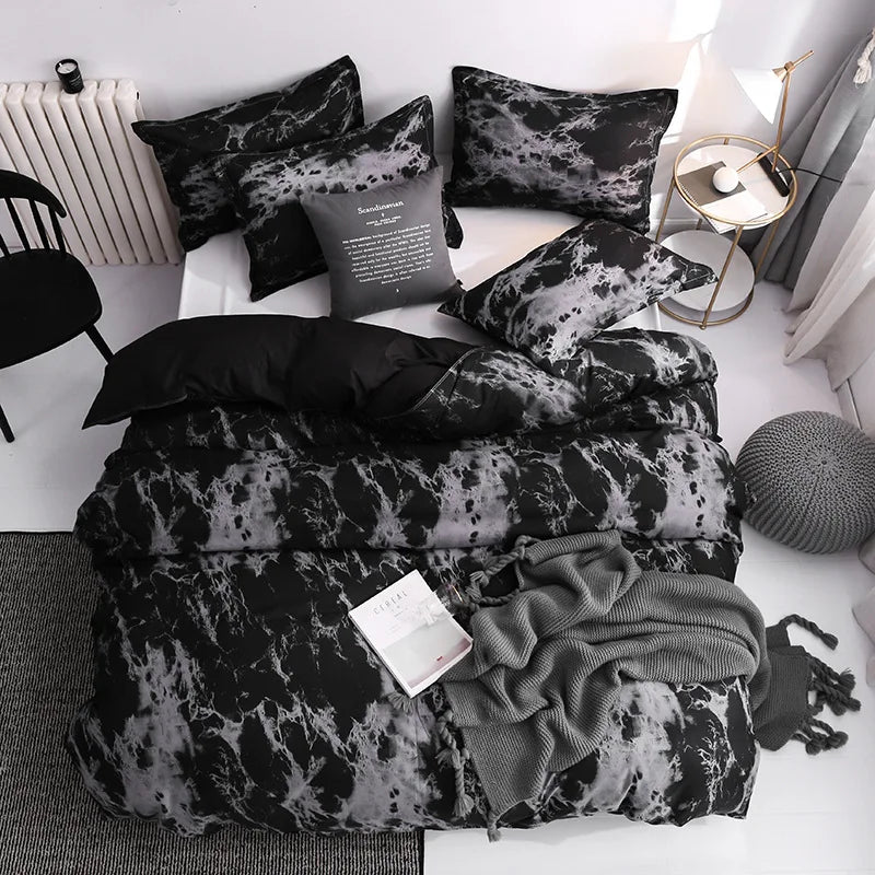 3pcs Duvet Cover Set with Pillow Case Double