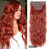 4Pcs/Set 20Inch Synthetic Hair Clip In Long Wavy