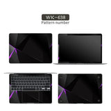 Black Geometry Cover Laptop Skin Stickers Notebook Film