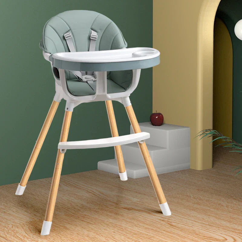 1pc 3-in-1 high chair toddlers, convertible infant high