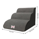 Dog Stairs 3-Step Durable Sponge Pet Ladder for