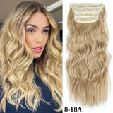 4Pcs/Set 20Inch Synthetic Hair Clip In Long Wavy