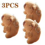 1-20PCS Cartoon Capybara Pendant Plush Toy Doll Bag