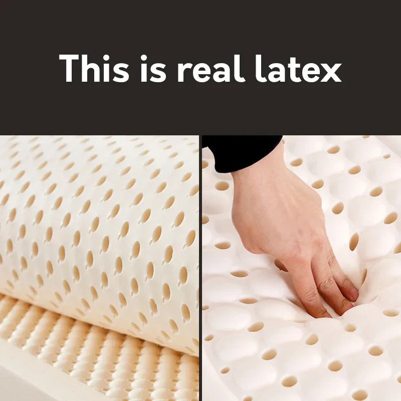 100% Thailand natural latex mattress with cover natural