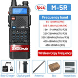 1/2PCS Baofeng M-5R Walkie Talkie Air Band 3800mAh