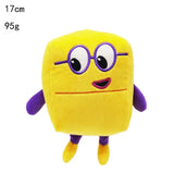 14-30cm Cartoon number Plush Doll Toy Educational Stuffed