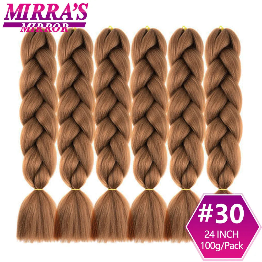 24" Jumbo Braids Synthetic Hair - Ombre Box Braids