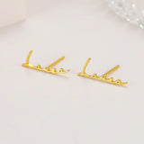 1 Pair Custom Name Earrings for Kids Personalized