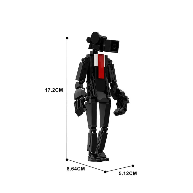 1-5PCS Skibidi Toilet Man vs Monitor Building Block