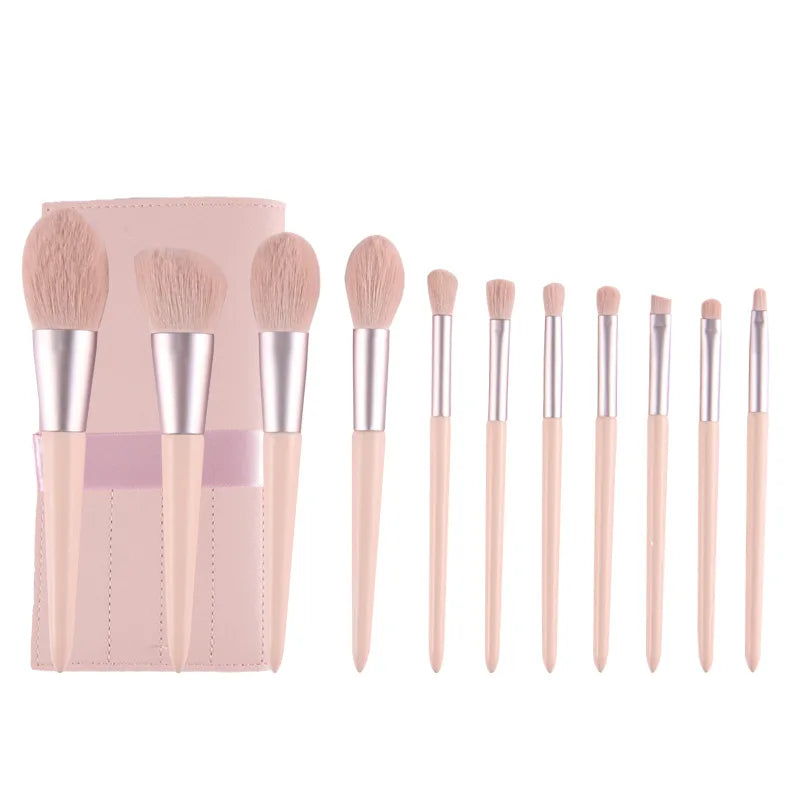 11PCS Makeup Brush Set Pink Girl Super Soft