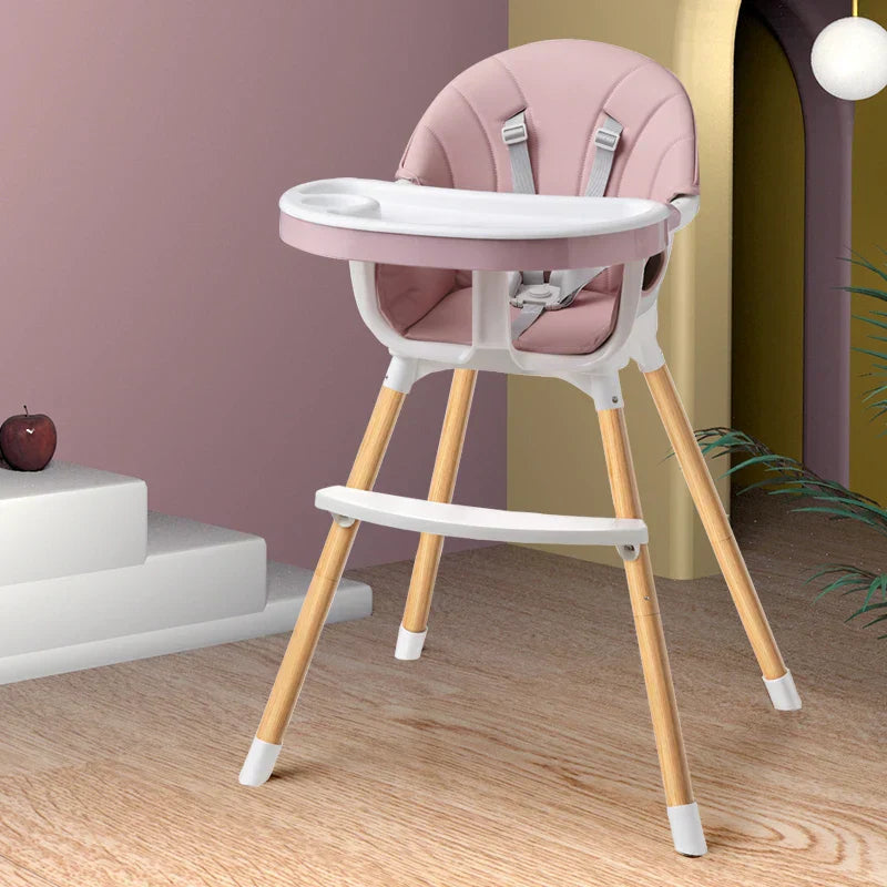 1pc 3-in-1 high chair toddlers, convertible infant high