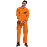 American Prisoner Cosplay Costume Pants Man Jumpsuit Adult