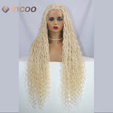 32 Inch Boho Box Braided Wigs Double Lace